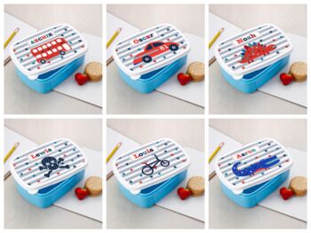 Personalised Boy's Lunch Box, 2 of 12