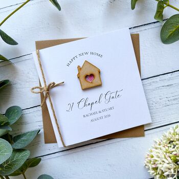 Personalised New Home Card, Handmade Modern Design, 2 of 4