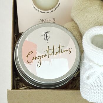 New Parent And New Baby Kraft Gift Box, 2 of 9