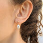 Elodie Bridal Pearl Stud Earrings, thumbnail 4 of 4