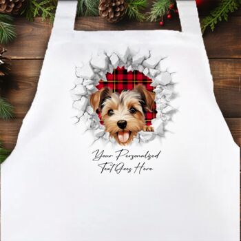 Personalised Christmas Biewer Terrier Break Through, 4 of 10
