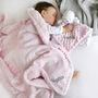 Personalised Pink Sherpa Blanket And Lamb Comforter Set, thumbnail 1 of 8