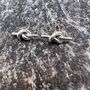 Sterling Silver Knot Earrings, thumbnail 2 of 3