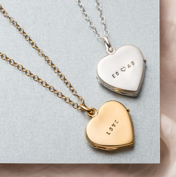 Personalised Heart Locket Necklace, 6 of 11