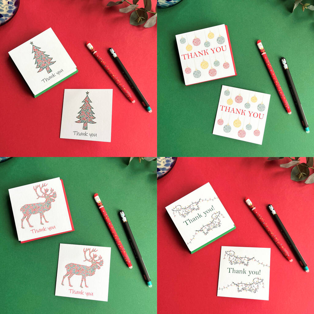 Mini Christmas Thank You Cards, 1 of 6