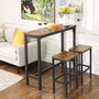 Narrow Industrial Bar Table With Sturdy Metal Frame, thumbnail 1 of 5