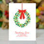 Personalised Sending Love At Christmas Card, thumbnail 2 of 5