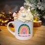 Personalised Kids Christmas Rainbow Mini Mug, thumbnail 1 of 2