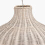 Grey Wash Rattan Pendant Ceiling Light, thumbnail 4 of 8