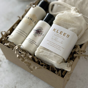 Luxe Hand Cream, Body Lotion And Soap Natural Gift Set, 7 of 12
