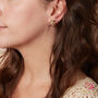Tourmaline Flower Gold Plated Studs, thumbnail 3 of 12
