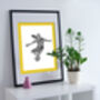 Set Of Three Womens Soccer Prints, thumbnail 3 of 4