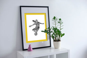 Set Of Three Womens Soccer Prints, 3 of 4