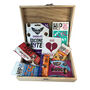 Personalised Baubles Christmas Vegan Choc Snacks Box, thumbnail 2 of 5