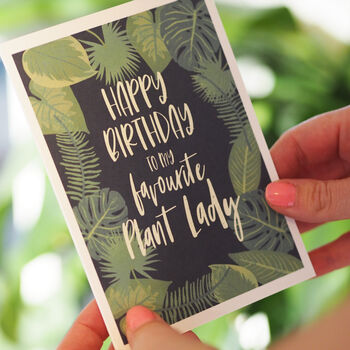 Crazy Plant Lady Birthday Card By Joanne Hawker