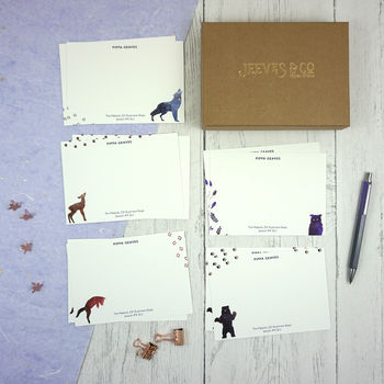 Personalised Cosmic Forest Correspondence Cards, 3 of 12