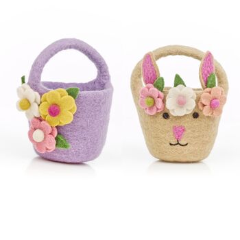 Handmade Felt Eggcellet Easter Buckets Decoration, 2 of 7