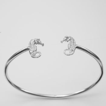 Seahorse Bangle In Sterling Silver, 3 of 3
