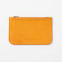 Yellow Leather Zip Purse, thumbnail 1 of 2