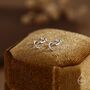Sterling Silver Tiny Moon Earrings, thumbnail 5 of 12
