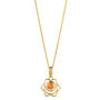 Sacral Chakra Carnelian Gold Vermeil Necklace, thumbnail 2 of 11