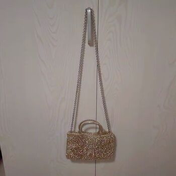 St. Tropez Gold Champagne Chandelier Mini Tote Bag, 4 of 8