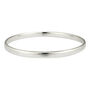 Classic Sterling Silver Personalised Bangle, thumbnail 1 of 2