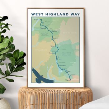 West Highland Way Art Print With Map, 2 of 10