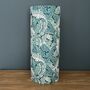 Teal William Morris Acanthus Cylinder Lampshades, thumbnail 6 of 8