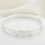 Baby's Sterling Silver Heritage Christening Bangle, thumbnail 1 of 5