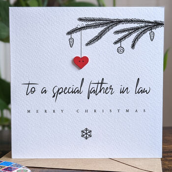 Personalised Christmas Card For Father In Law, 3 of 4