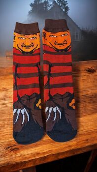Freddy Krueger Inspired Handmade Box And Socks Elm, 9 of 9