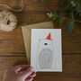 Illustrated Christmas Bear Card, thumbnail 2 of 4