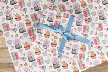 Fun Valentines Day Heart Wrapping Paper Roll #576, 3 of 3