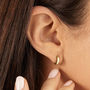 Gold Or Silver Small Plain Huggie Hoop Earrings, thumbnail 1 of 7