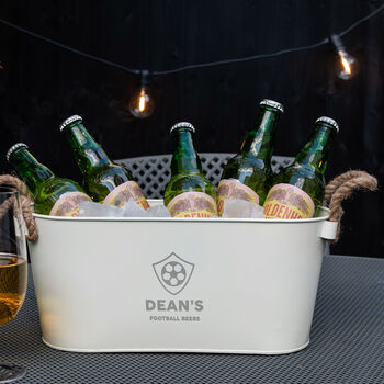 Personalised Football Ice Bucket For Him, 5 of 6