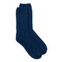 Recycled Wool / Cashmere Blend Socks In Navy Blue, thumbnail 2 of 4