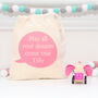 Wooden Pink Pig Toy With Personalised Bag, thumbnail 2 of 4