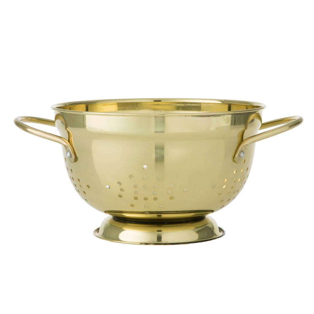 gold colander by audenza