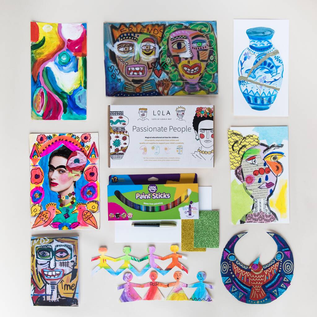 'Passionate People' Children's Art And Craft Box, 1 of 10