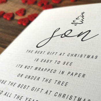 Personalised Handmade Christmas Card For Special Son, 4 of 4