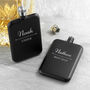 Personalised Groomsmen Slimline Hip Flask, thumbnail 2 of 7