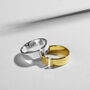 Crystal Split Band Ring 925 Solid Silver, thumbnail 2 of 4