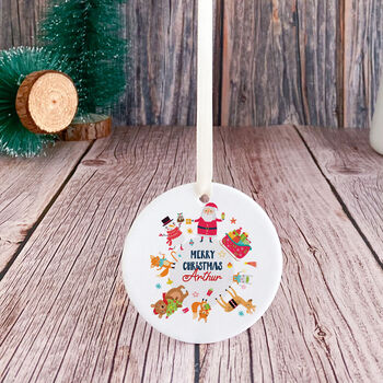 Merry Christmas Ornament Personalised Gift For Kids, 7 of 7