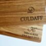 Artisan Oak Wood Personalised Chopping Board, thumbnail 4 of 6