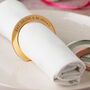 Mirror 'Eat, Drink And Be Merry' Christmas Napkin Ring, thumbnail 1 of 4