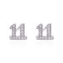 Laila 11:11 Stud Earrings | 925 Sterling Silver, thumbnail 4 of 8