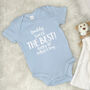 Daddy You're The Best Happy 1st Father's Day Babygrow, thumbnail 9 of 10