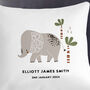 Safari Elephant Personalised Cushion, thumbnail 2 of 2