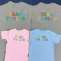 Personalised Super Daddio Family T Shirt Set, thumbnail 4 of 10